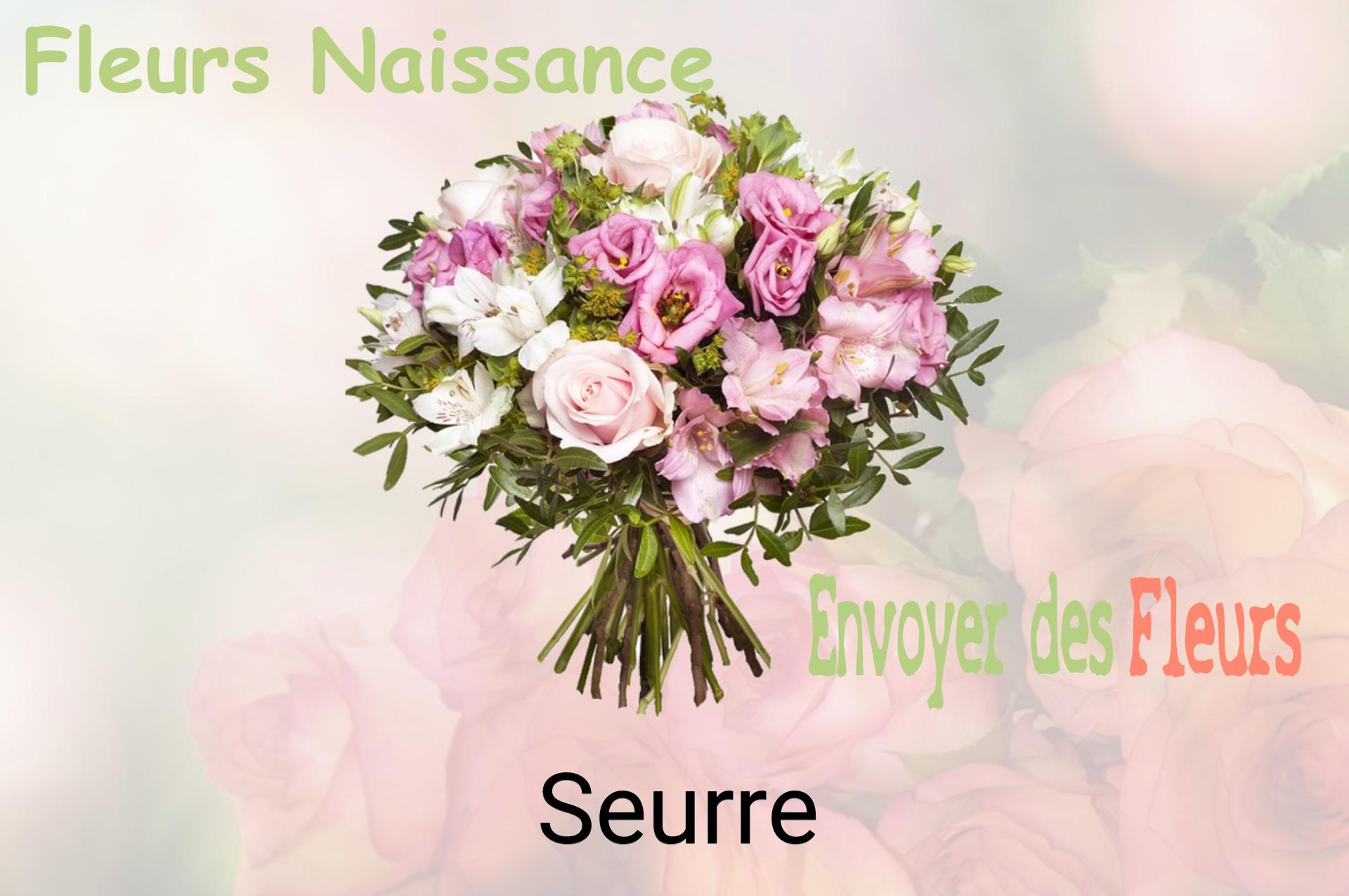 Bouquet de fleurs de naissance livré à Seurre